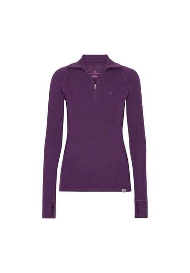 Maglia termica donna merino con mezza zip 1 pack