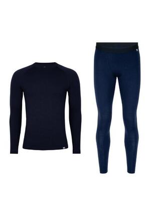 Herren Merino Baselayer Set Langarmshirt & Leggings Warm Atmungsaktiv