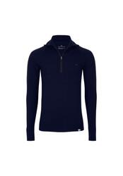 Haut Thermique Homme Mérinos Half Zip Couche de Base Chaude et Respirante