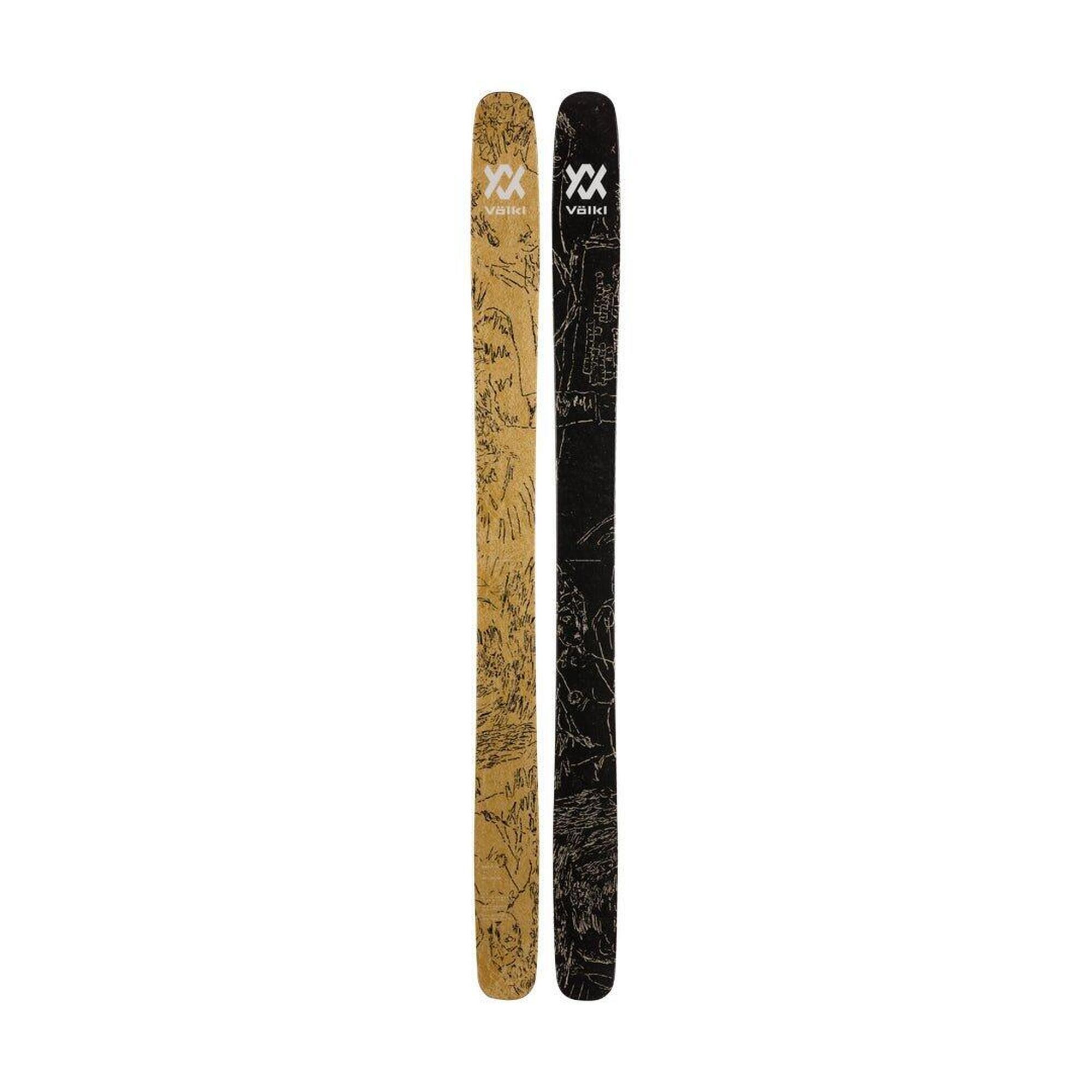 Volkl - Revolt 121 Ski Freeride - Skis - Jaune|noir - 191 Cm - Decathlon