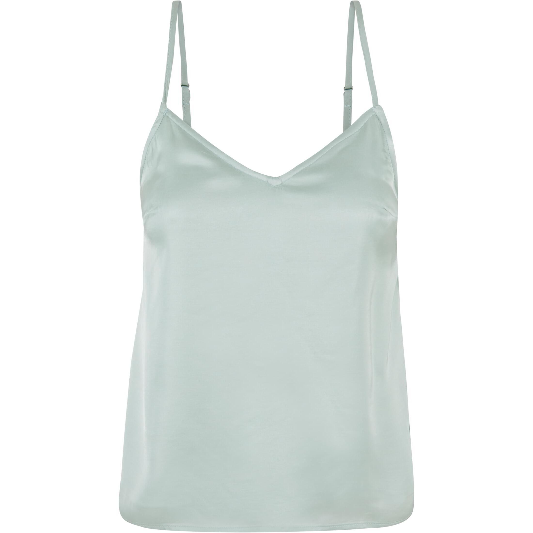 Urban Classics - Débardeur En Satin De Viscose Femme Urban Classics - Débardeur - Bleu - Decathlon