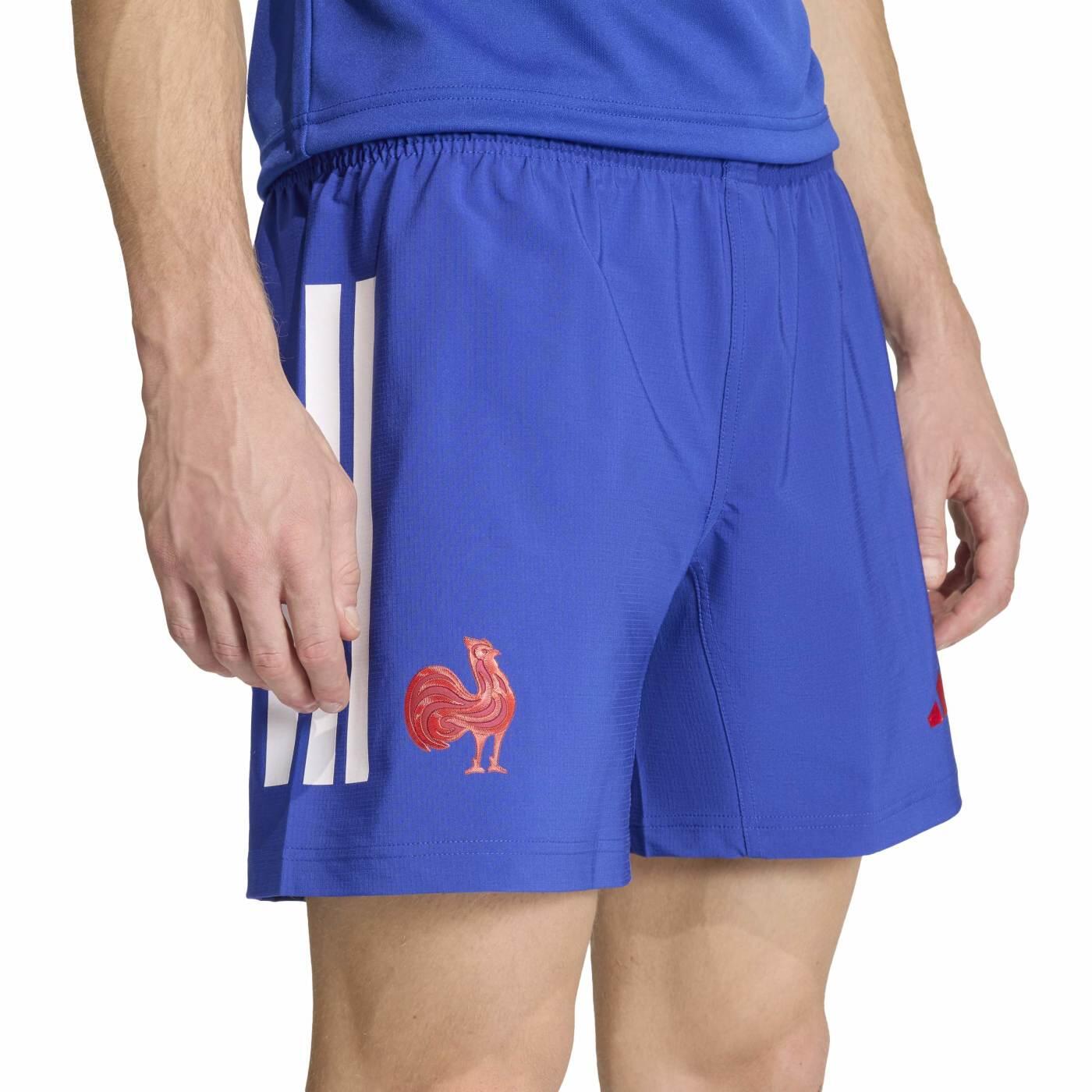 Adidas - Short Replica Extérieur France Rugby Ffr Bleu - Short - Bleu - Decathlon