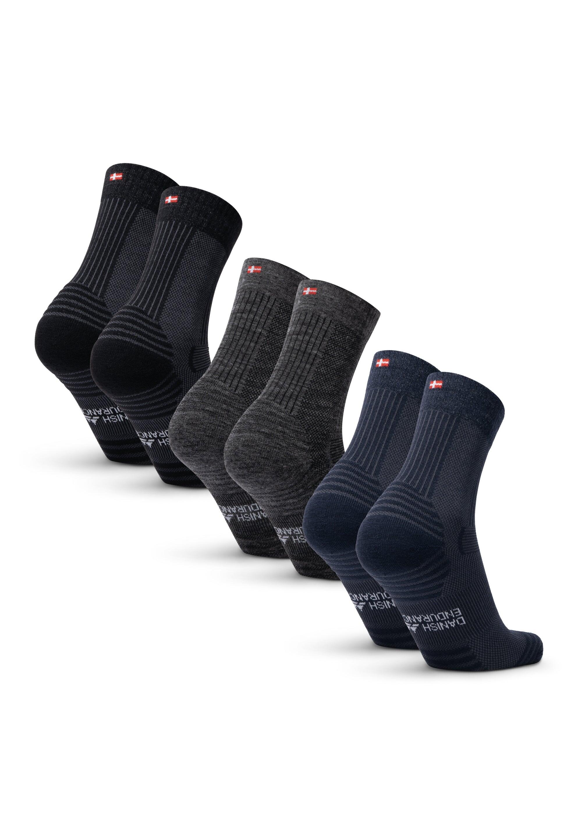 Meias de caminhada 3 pares Ligeiras em Lã Merino Respirável e Quentes 2/5