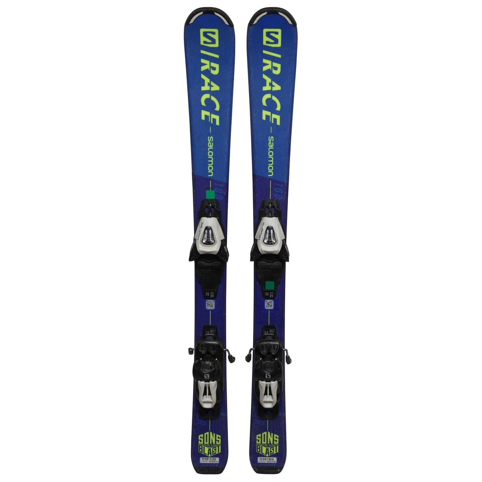 RECONDITIONNE - Ski Junior Salomon S Race Jr + Fixations 2/4