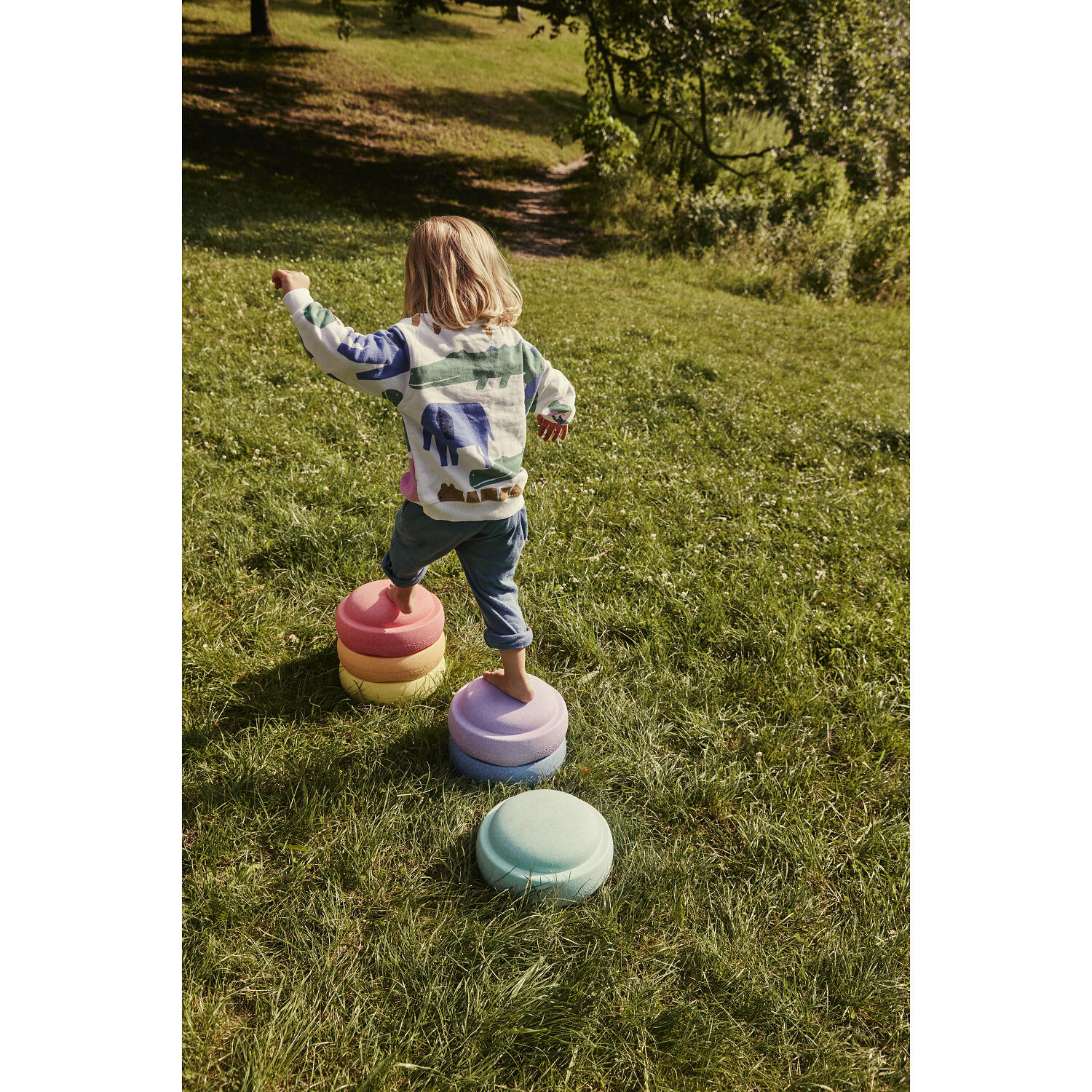 Gry do wczesnej nauki Stapelstein Original Rainbow Pastel (x6) 2/6