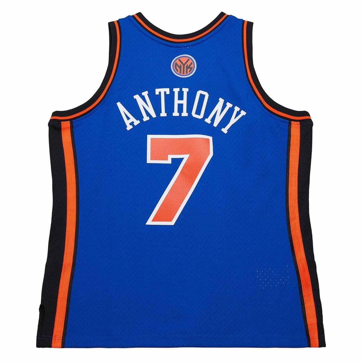 Mitchell & Ness Swingman Jersey New York Knicks Carmelo Anthony 2010/11 blau 2/5