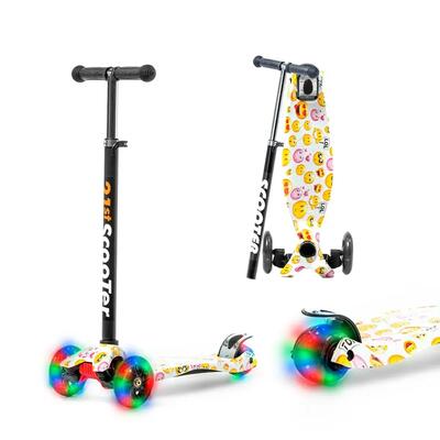 Monopattino 3 Ruote Para Niños ATAA Flash Regolabile Con Luci LED
