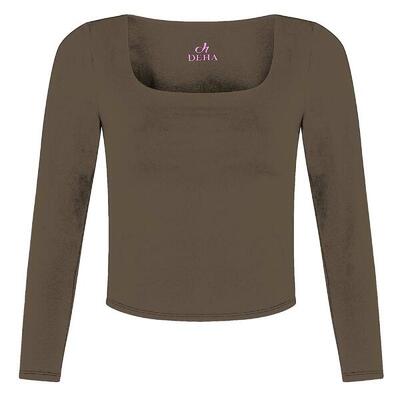 Top Deha Recycled Microfibre Long Sleeve Top Donna