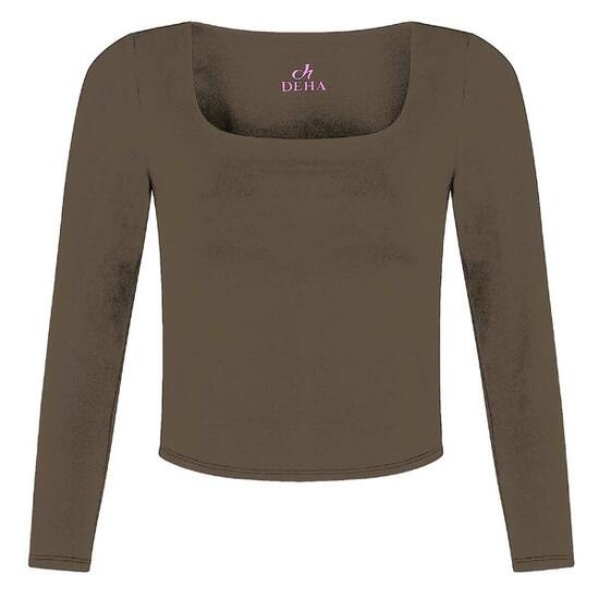 Top Deha Recycled Microfibre Long Sleeve Top Donna