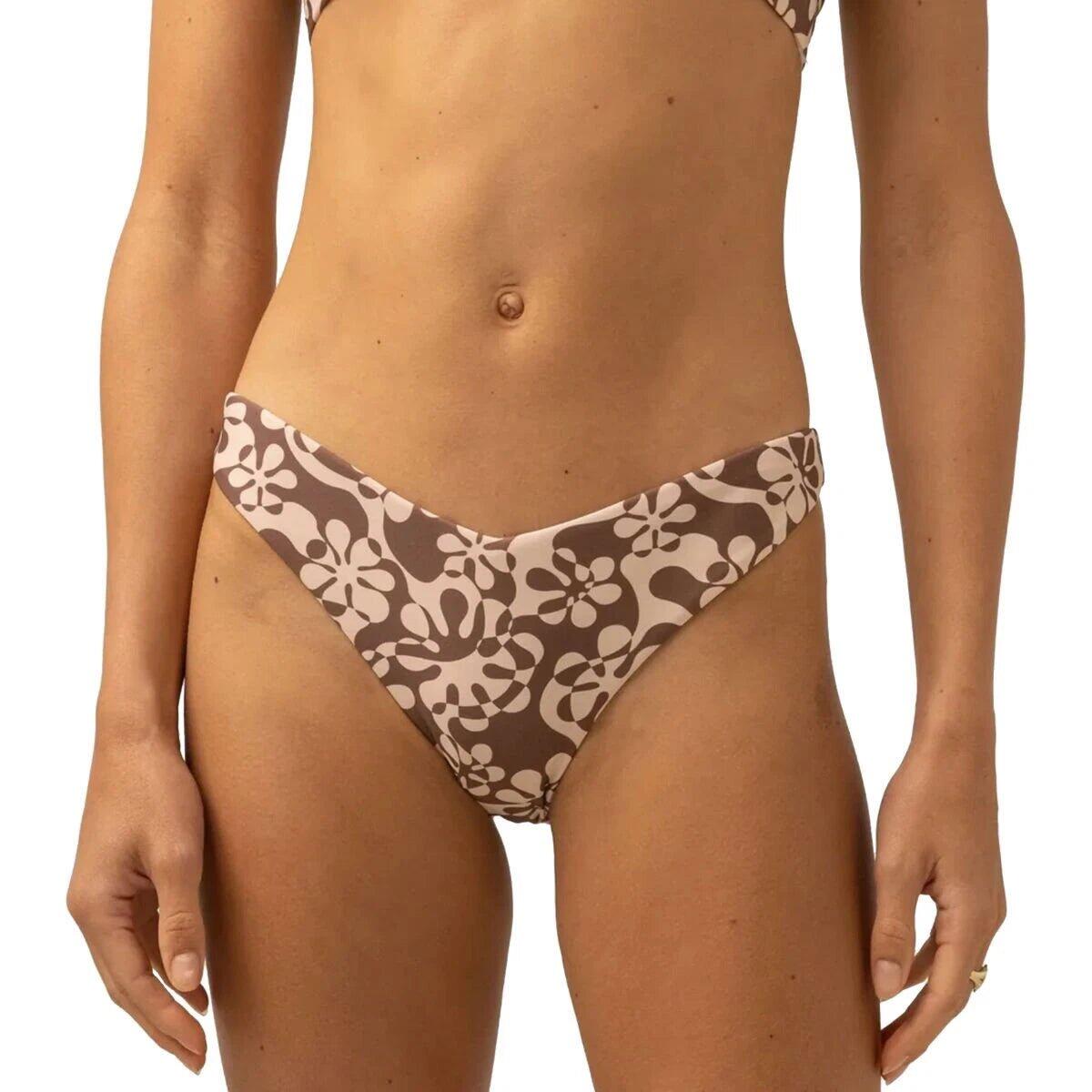 Rhythm - Drifter Floral - Bas De Maillot Femme - Maillot De Bain 2 Pièces - Marron -  S - Decathlon