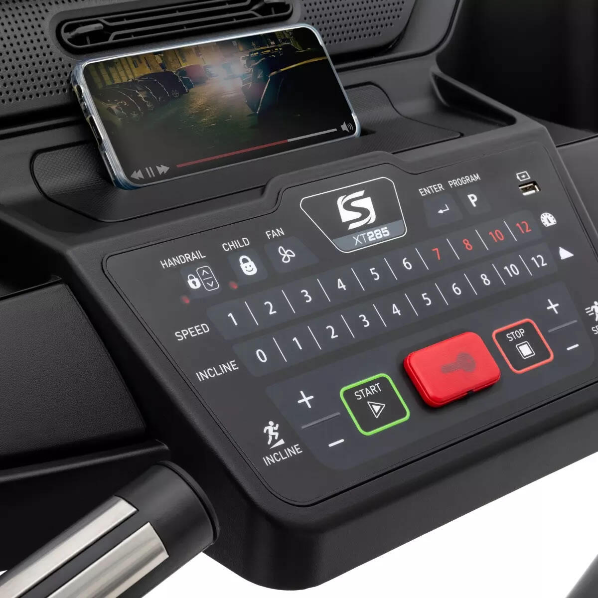 Spirit Laufband XT285 große Lauffläche, klappbar, Bluetooth und Steigung bis 12% 6/6