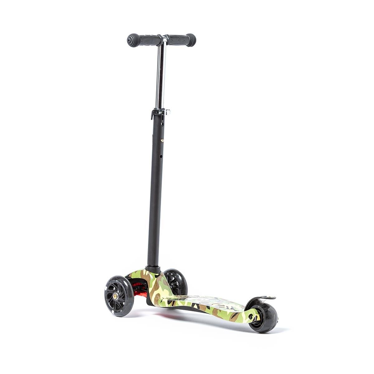 Patinete 3 Ruedas Para Niños ATAA Flash Con Luces LED Verde Kaki 2/7