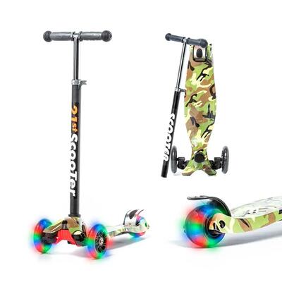 Monopattino 3 Ruote Para Niños ATAA Flash Regolabile Con Luci LED