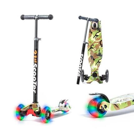 Trottinette Pour Enfants ATAA Flash 3 Roues Réglable Avec Lumières