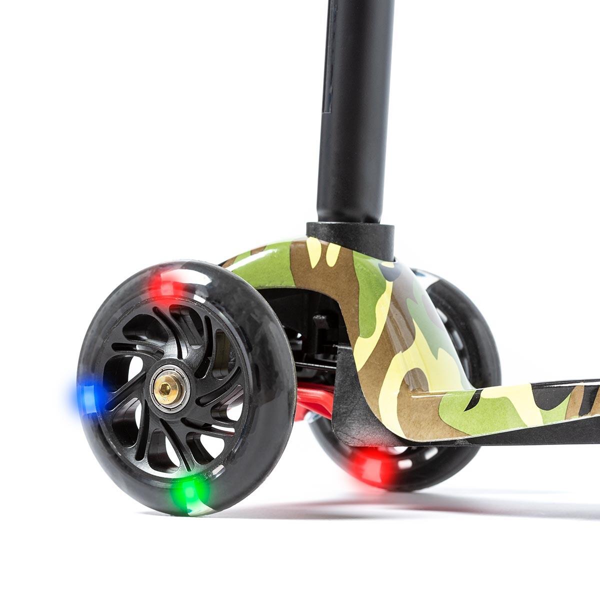 Patinete 3 Ruedas Para Niños ATAA Flash Con Luces LED Verde Kaki 6/7