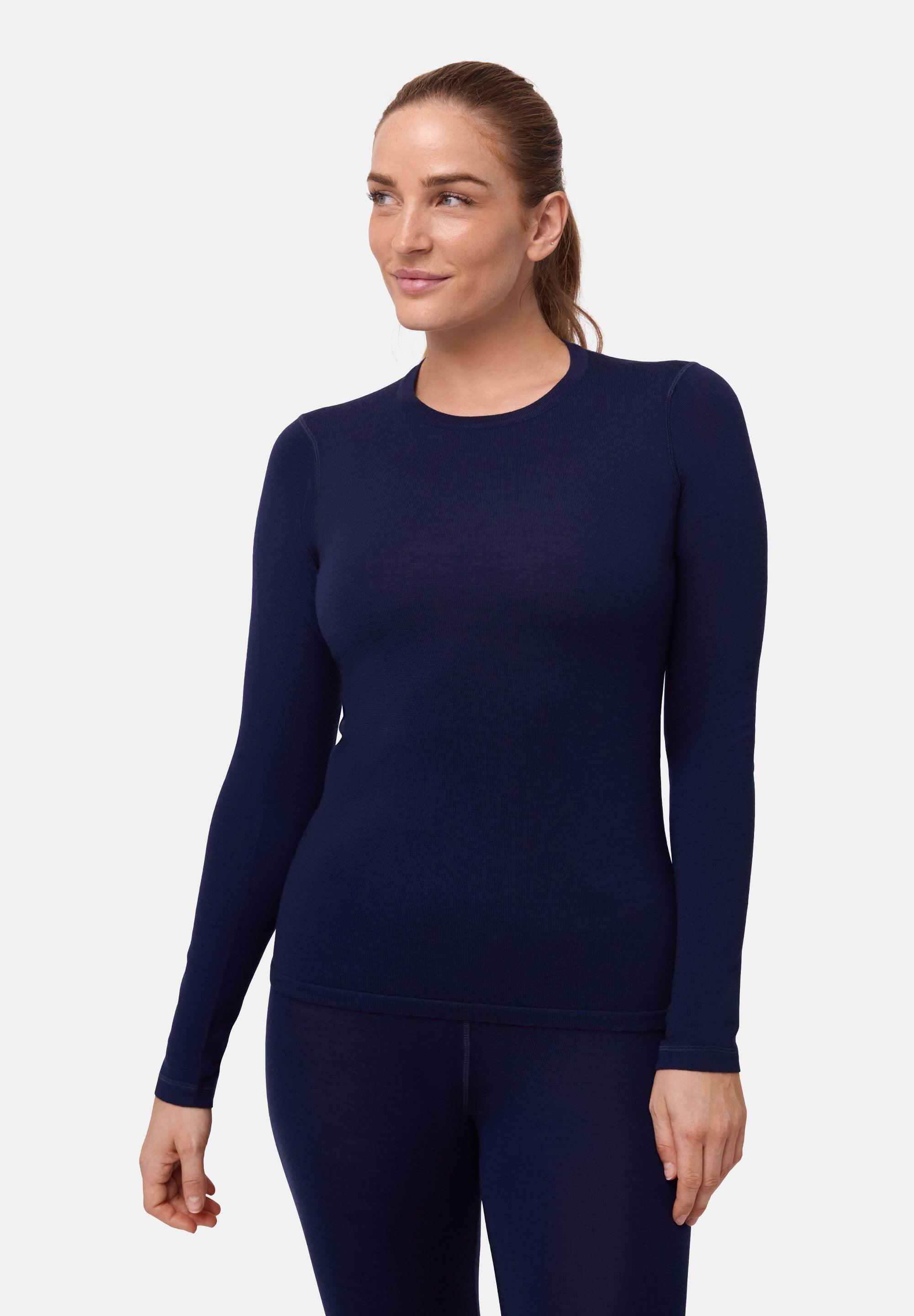 Ensemble Térmique Femme Laine Mérinos Haut & Leggings Chauds Hiver 3/6