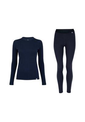 Dames merino thermo ondergoed set thermoshirt en legging warme winterlaag