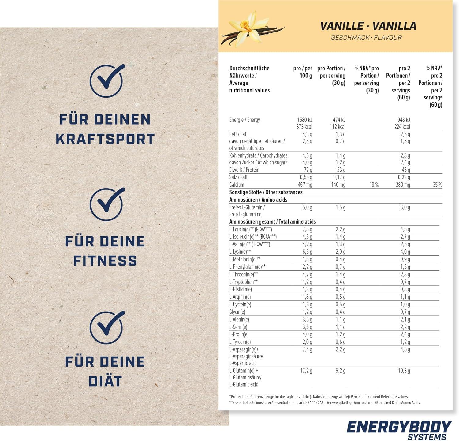 Nature Whey Protein Vanille 3/4