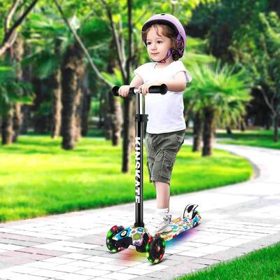 Monopattino 3 Ruote Para Niños ATAA Flash Regolabile Con Luci LED