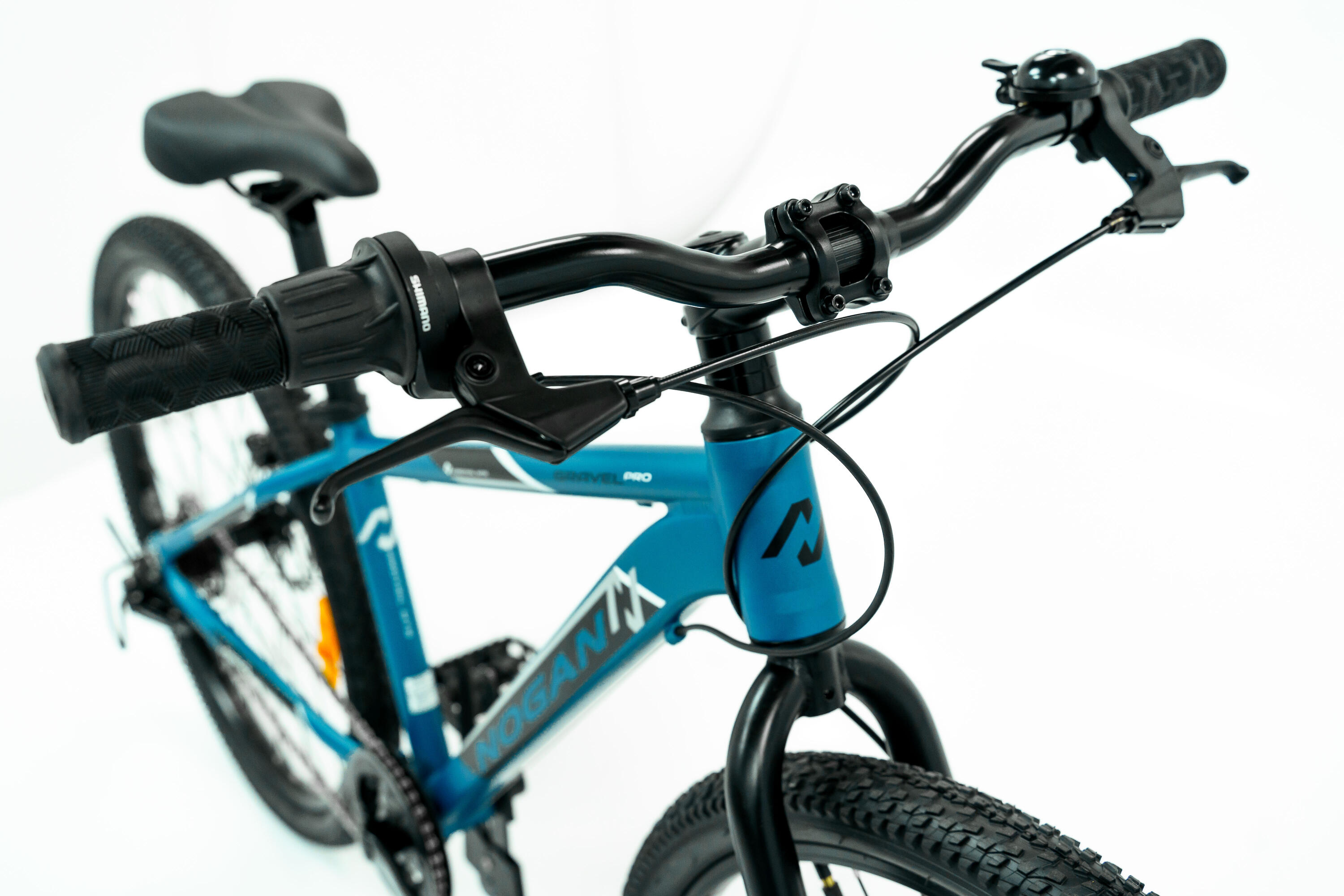 Vélo enfant léger Nogan Gravel PRO - 26 pouces - 7 vitesses - Bleu 4/7