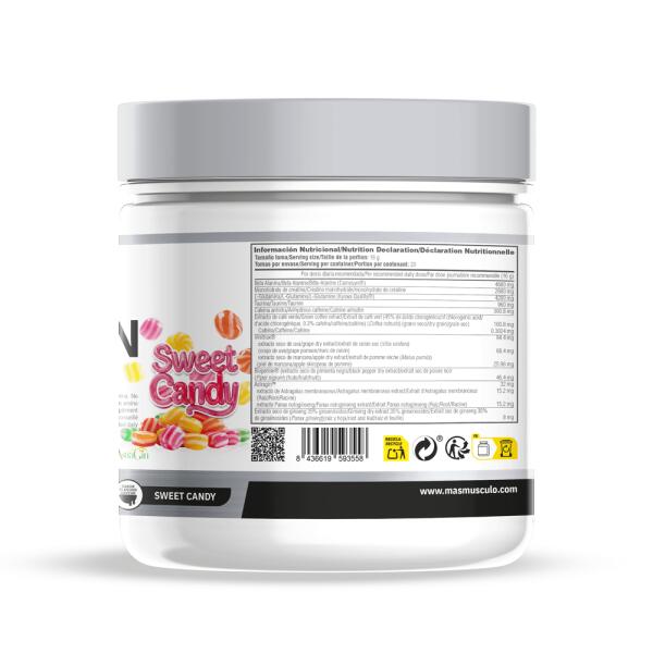 Kongestion Preworkout - 320 g di integratori Sweet Candy MASmusculo 3/5