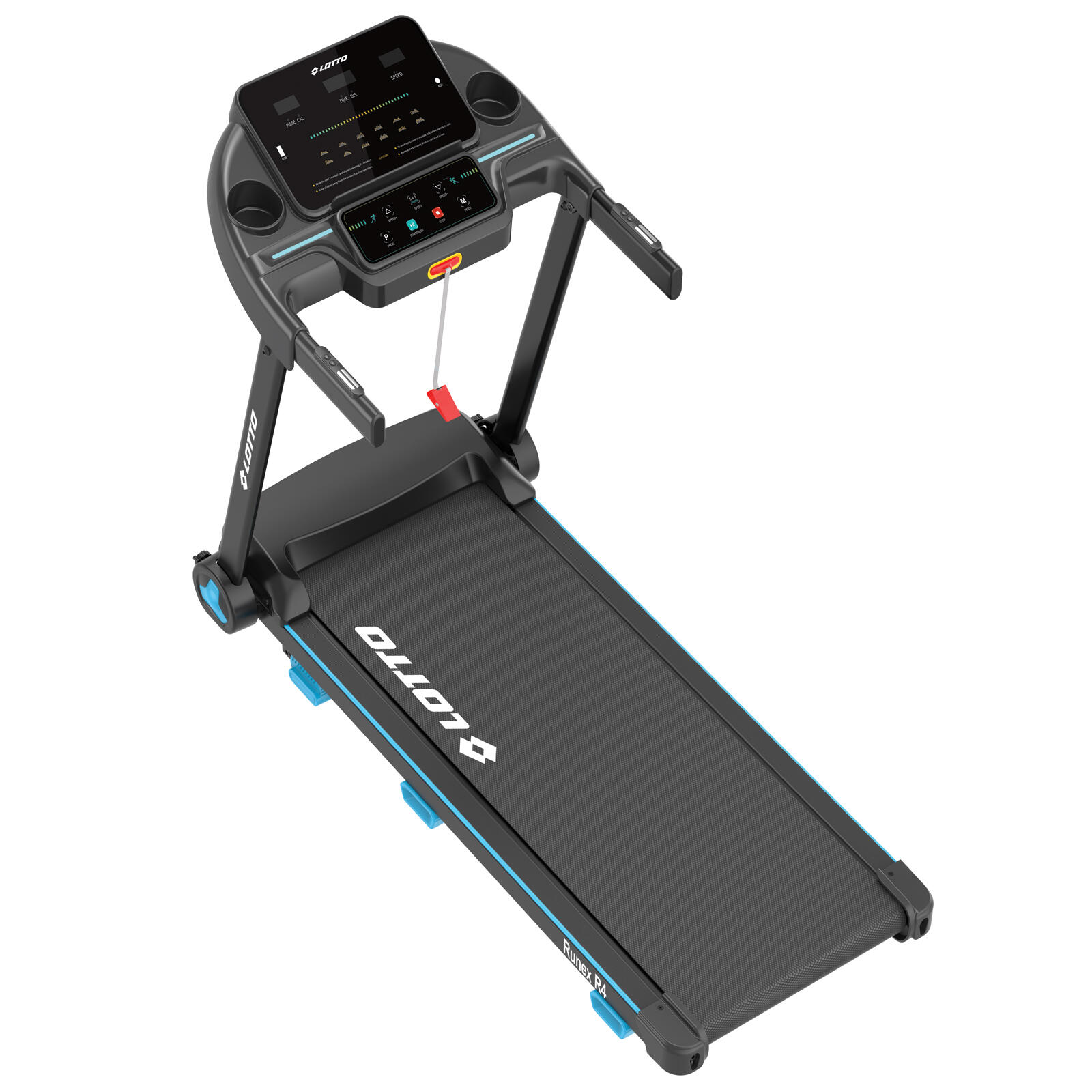 Cinta de correr Lotto Runex R4 100% plegable,2HP,8 km/h,inclinación de 2 niveles 4/4