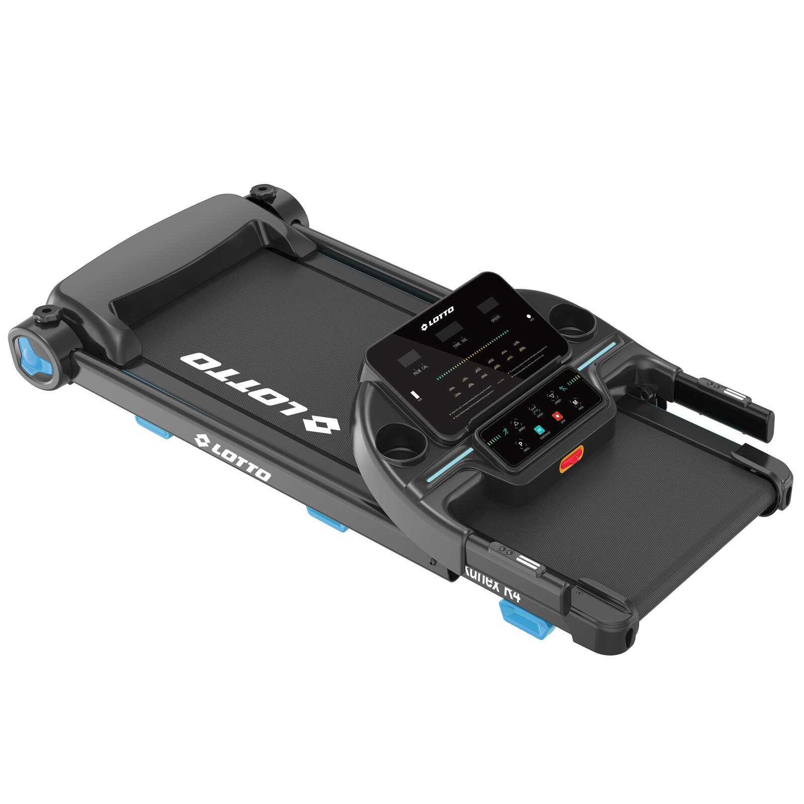 Cinta de correr Lotto Runex R4 100% plegable,2HP,8 km/h,inclinación de 2 niveles 3/4