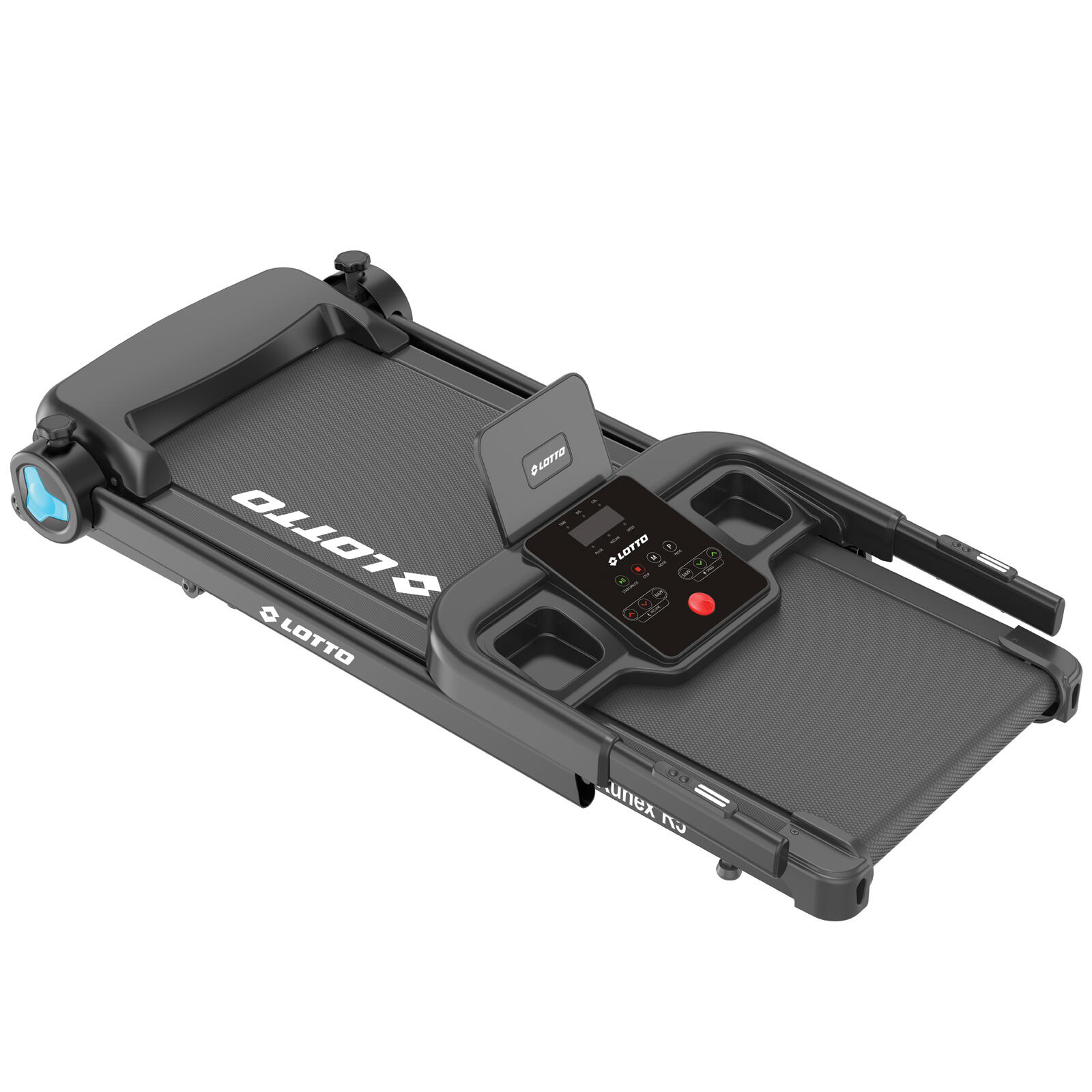 Tapis de course Lotto Runex R5 100 % pliable,2 CV, 8 km/h,inclinaison 10 niveaux 5/5