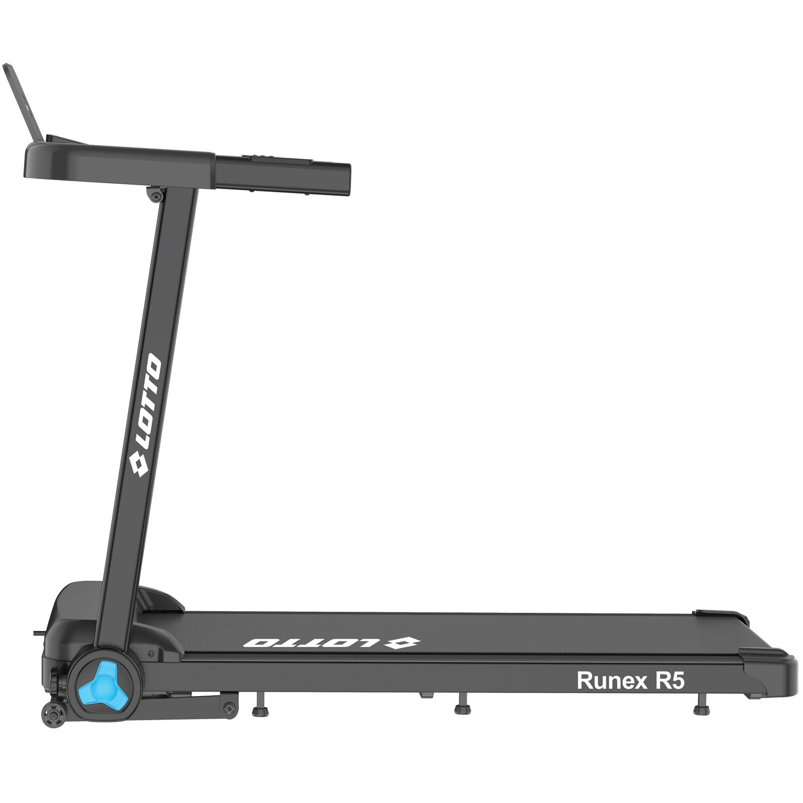 Tapis de course Lotto Runex R5 100 % pliable,2 CV, 8 km/h,inclinaison 10 niveaux 2/5