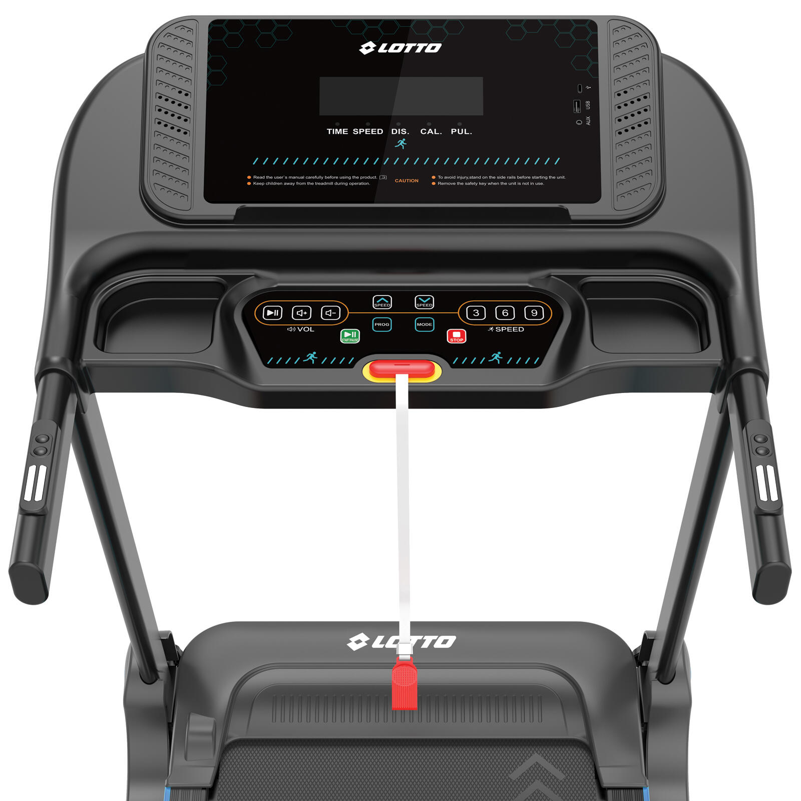 Cinta de correr eléctrica Lotto Step 400 3 CV 120 kg, inclinación automática 3/6