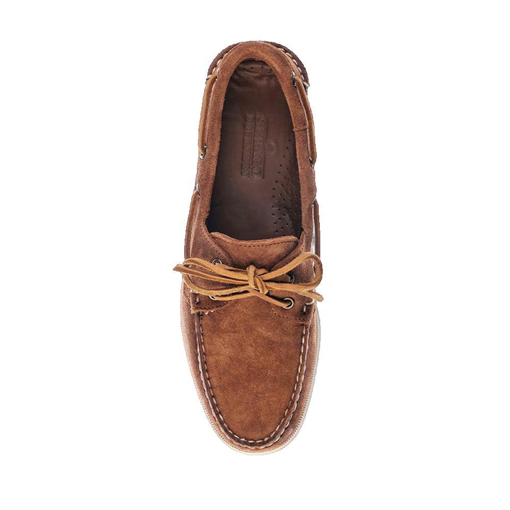 Docksides Portland chaussures bateau homme marron cognac 2/3