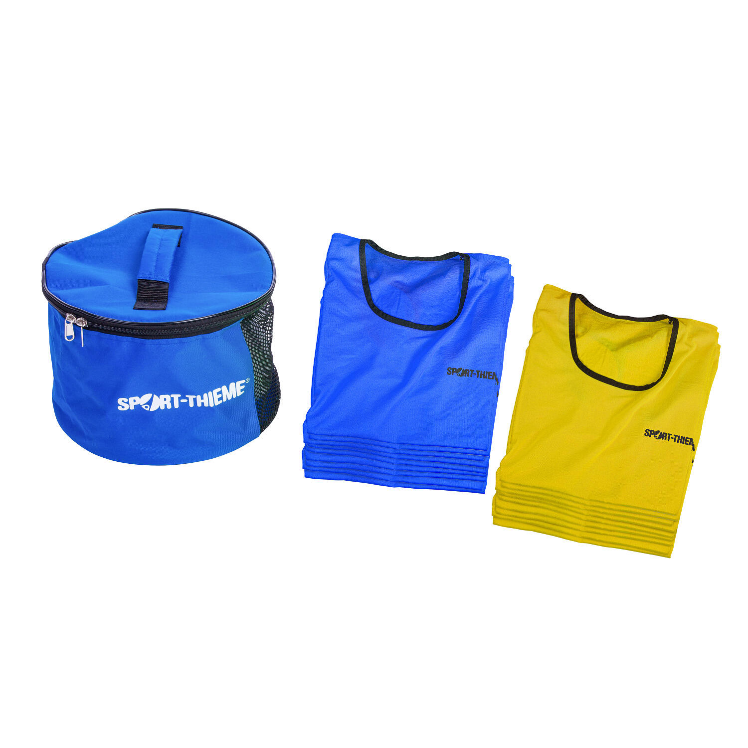 Kit de chasubles « Stretch Premium » Adultes, jaune/bleu Unisexe 1/1
