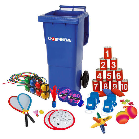 Spieltonne Mini mit Wurfspielen Schulsport Unisex