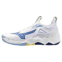 Chaussures Mizuno Wave Momentum 3 blanches pour volley-ball