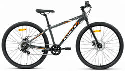 Vélo enfant léger Nogan Gravel PRO - 26 pouces - 7 vitesses - Gris