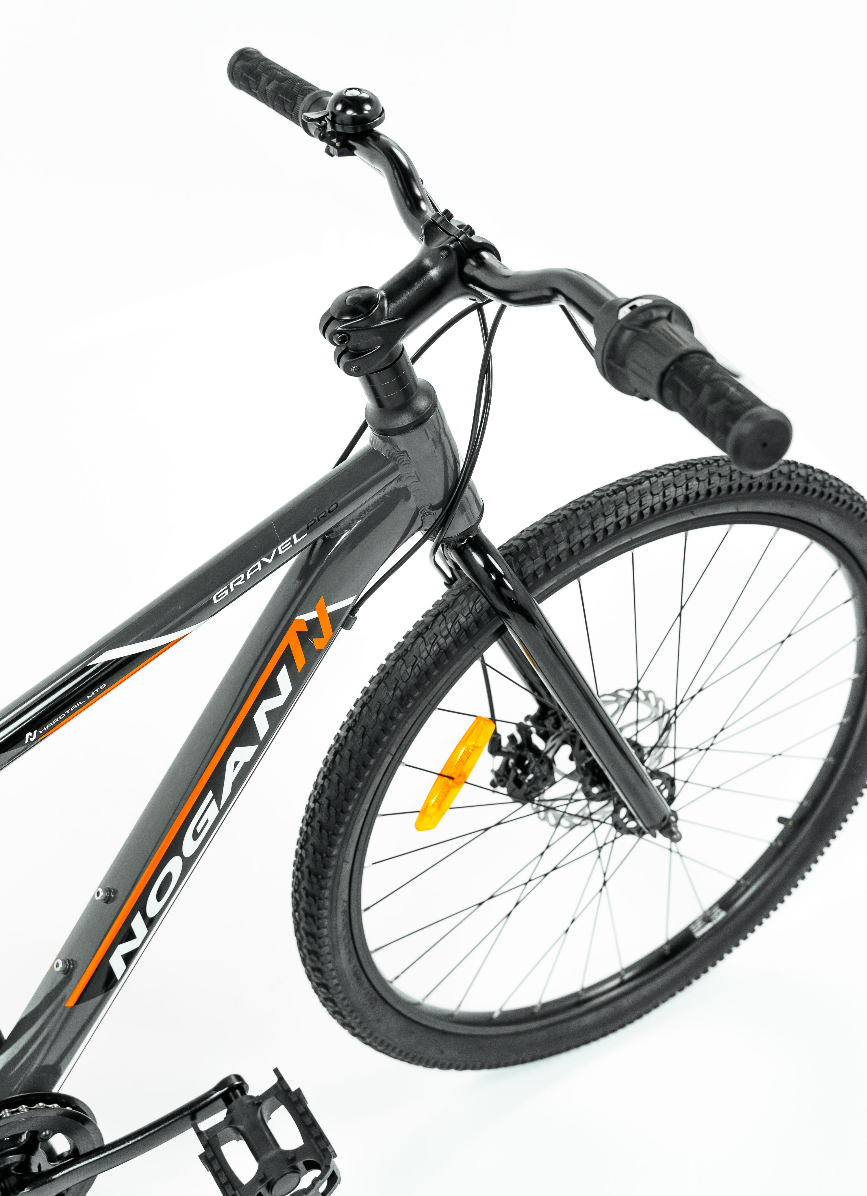 Vélo enfant léger Nogan Gravel PRO - 26 pouces - 7 vitesses - Gris 4/7