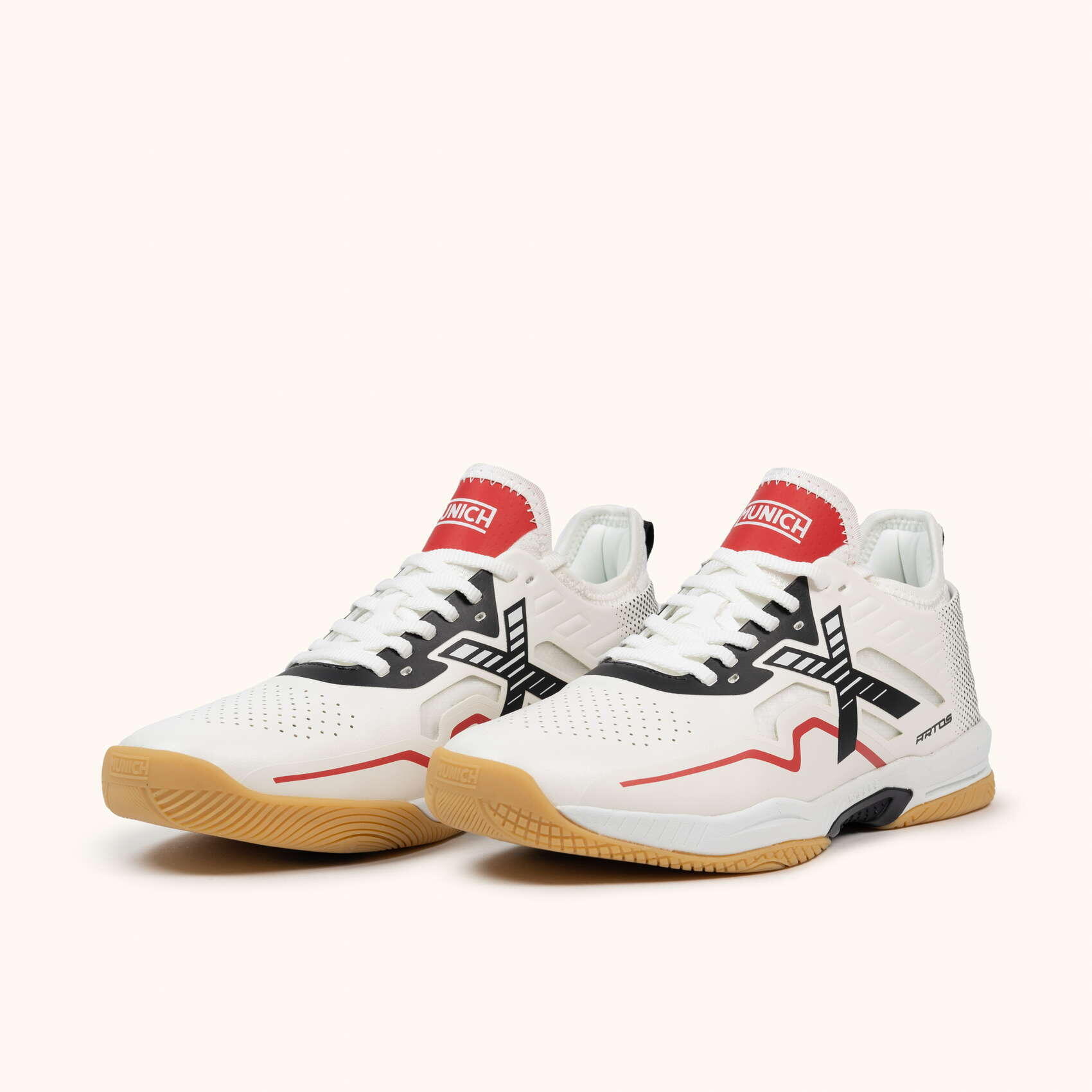MUNICH ARTOS 106 Zapatillas fútbol sala diseño técnico blanco y negro 5/5