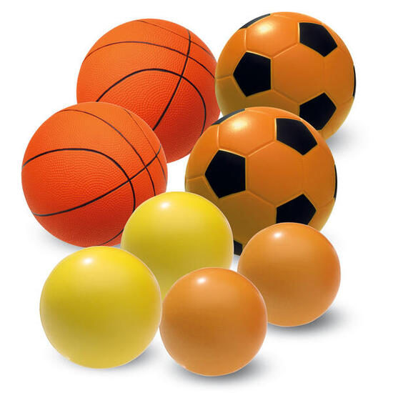 Lot de ballons en mousse molle « School » Unisexe