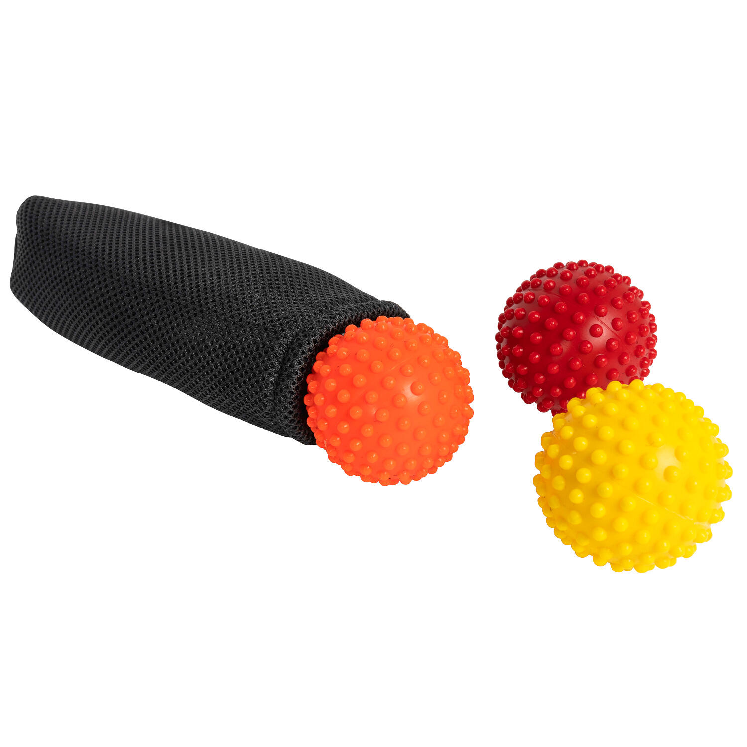 Massagebälle-Set Relax Kleine Noppen Gesundheitssport Unisex Gelb, Orange 2/2
