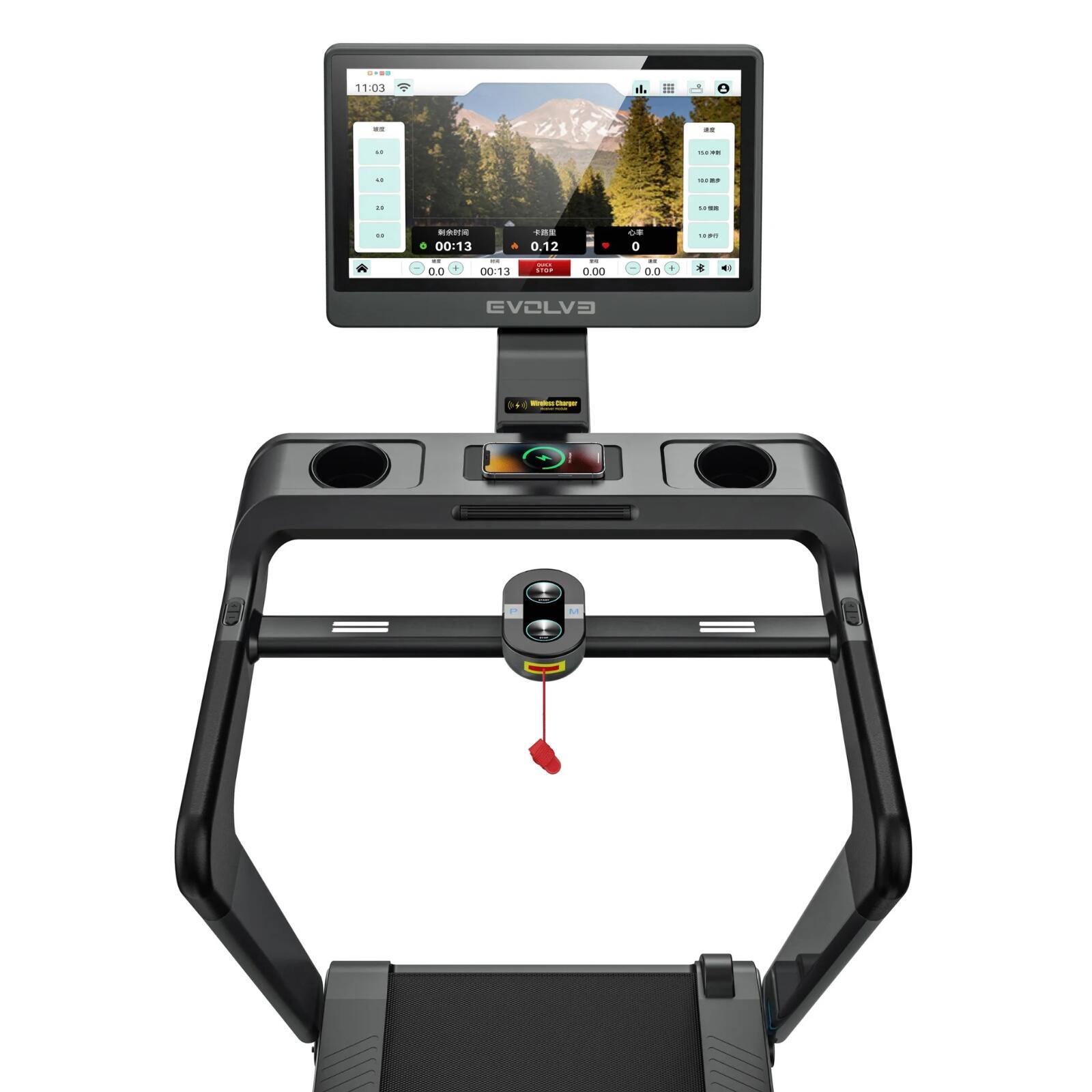 Tapis de course Evolve Fitness HT-300-TFT avec console de divertissement à écran 4/5