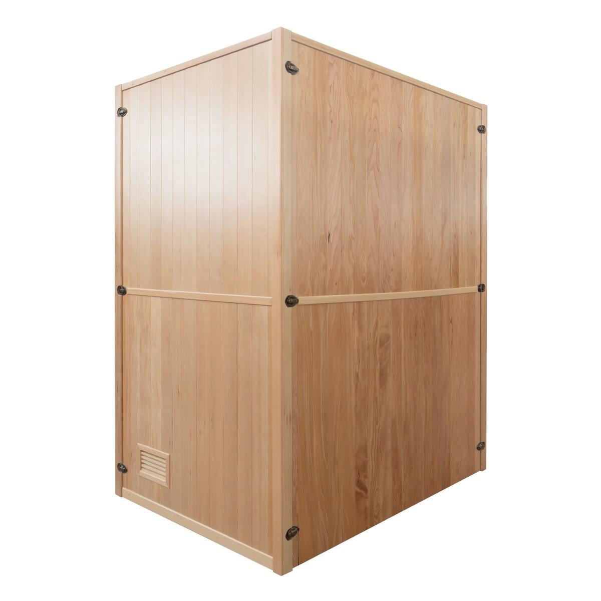 Tradycyjna sauna Zen 3-osobowa z kanadyjskiego świerku, piec i akcesoria 6/7