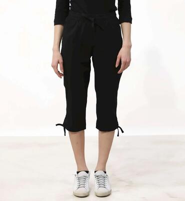 Pantaloni Deha 7/8 With Drawstring Nero Donna