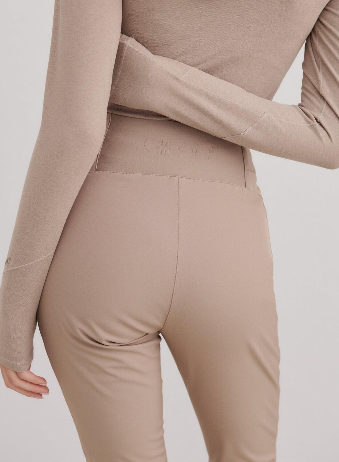 Mujer Pantalón de esquí Impermeable Guardanieves Marrón Claro 4/7