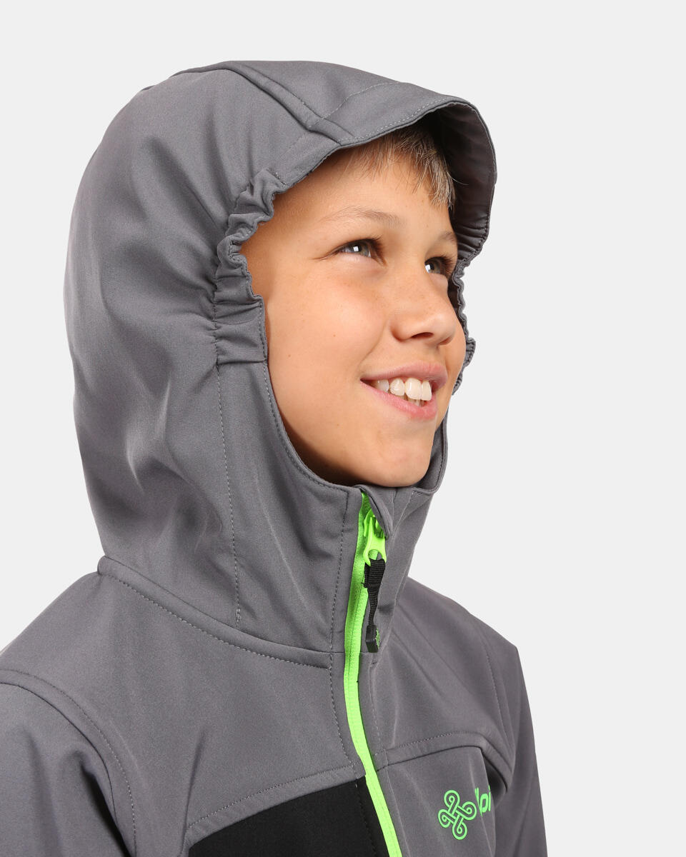 Kilpi Ravio-J Jungen Softshelljacke Schwarz wasserdicht 3/5
