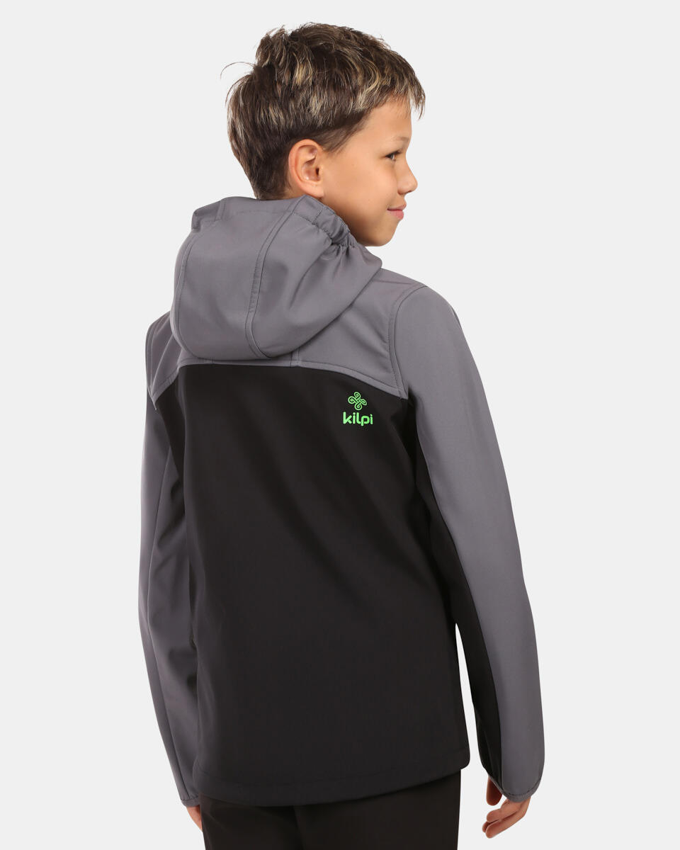 Kilpi Ravio-J Jungen Softshelljacke Schwarz wasserdicht 2/5