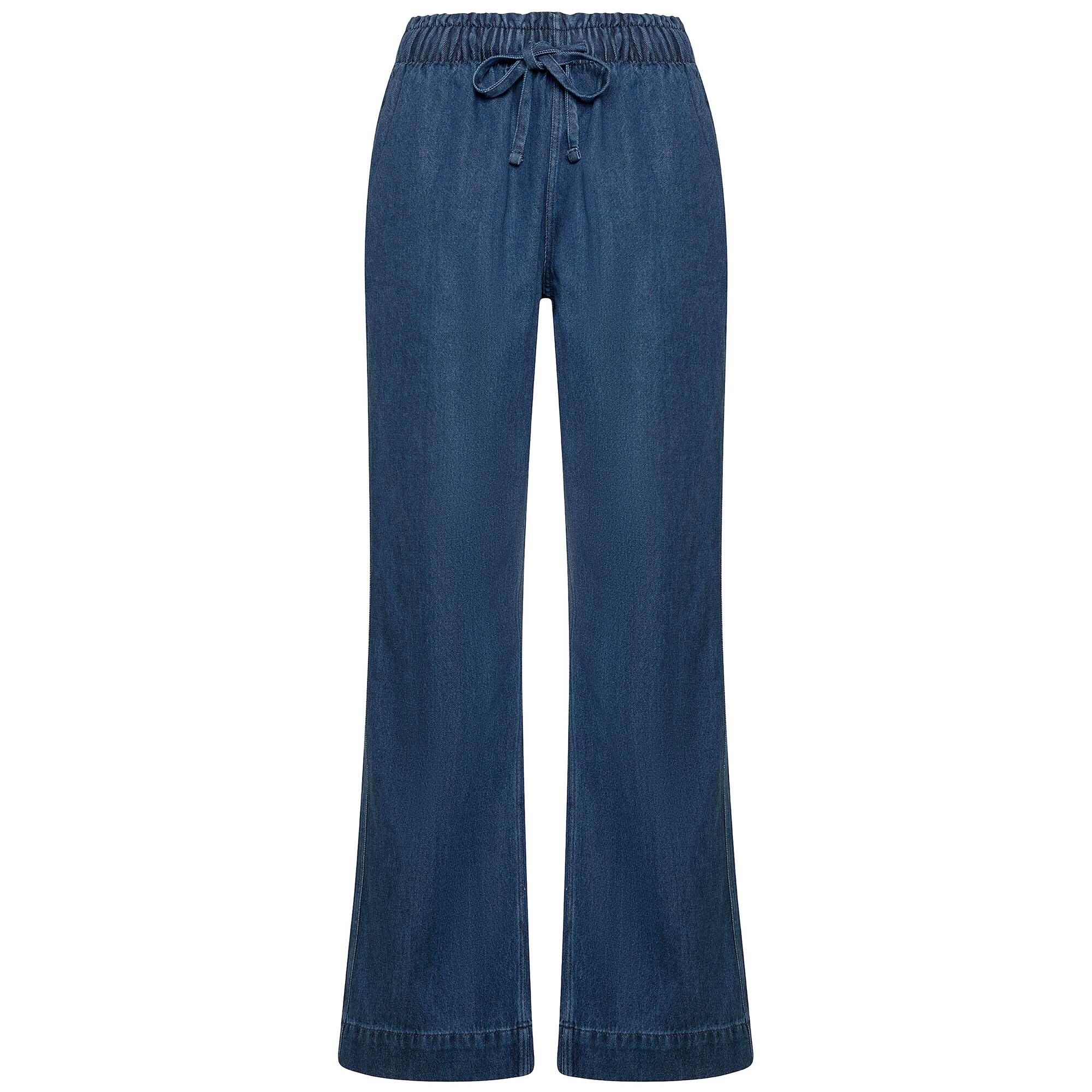 Spodnie Deha Denim Lyocell Straight Pants Damskie