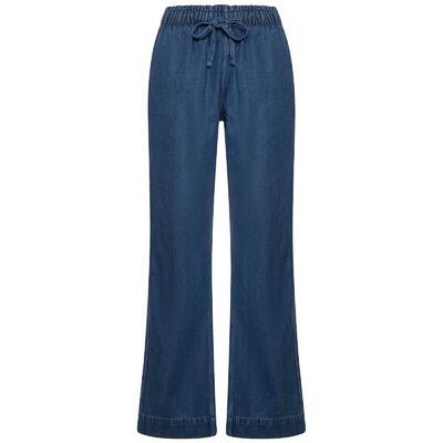 Pantaloni Deha Denim Lyocell Straight Pants Donna