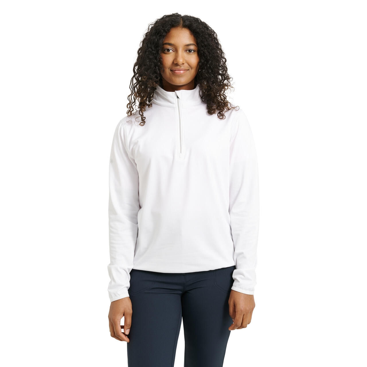 Veste de survêtement demi-zip polaire femme Abacus Cradoc 2/3