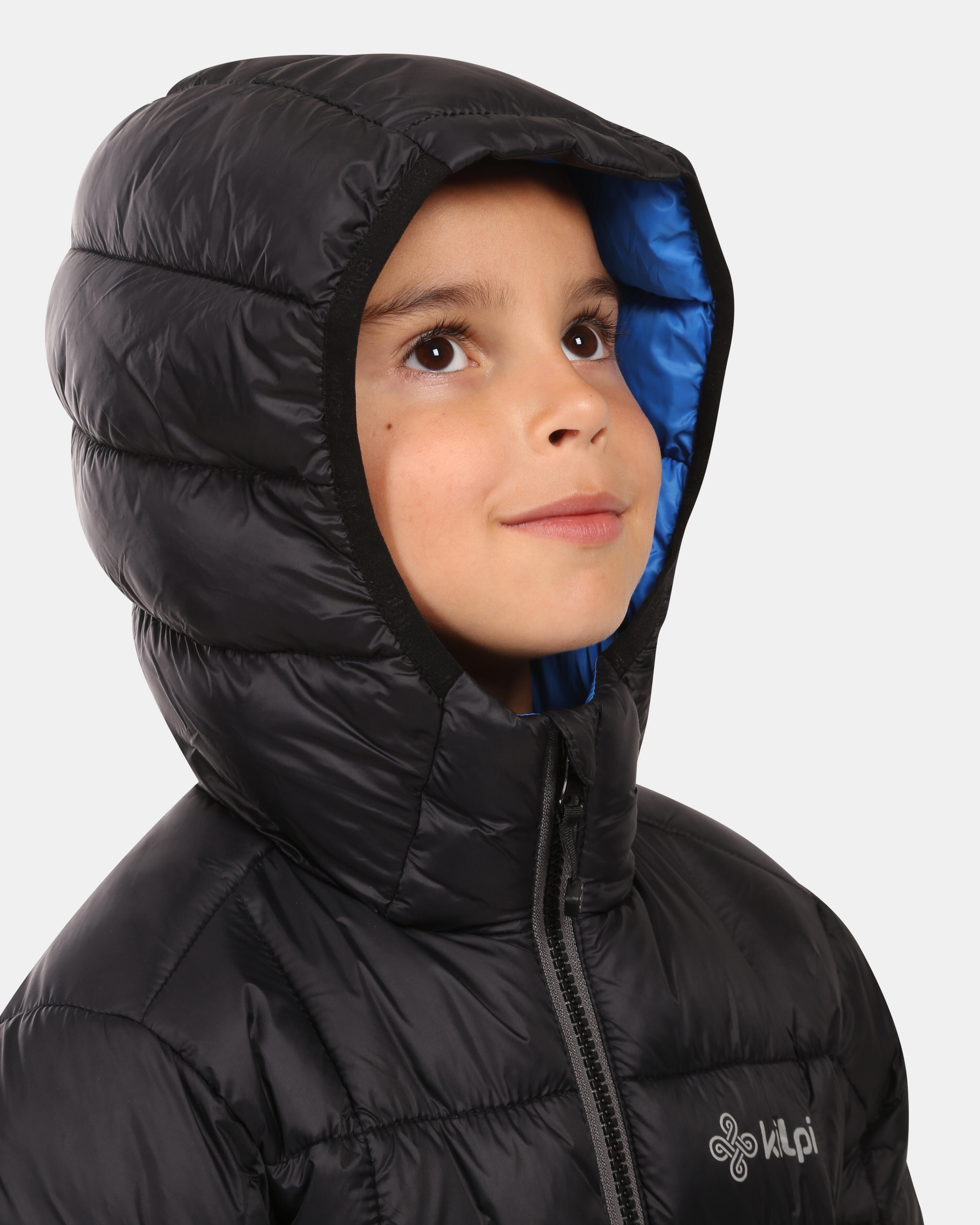 Veste matelassée d'hiver Kilpi Rebeki-JB pour garçon, noire 5/7