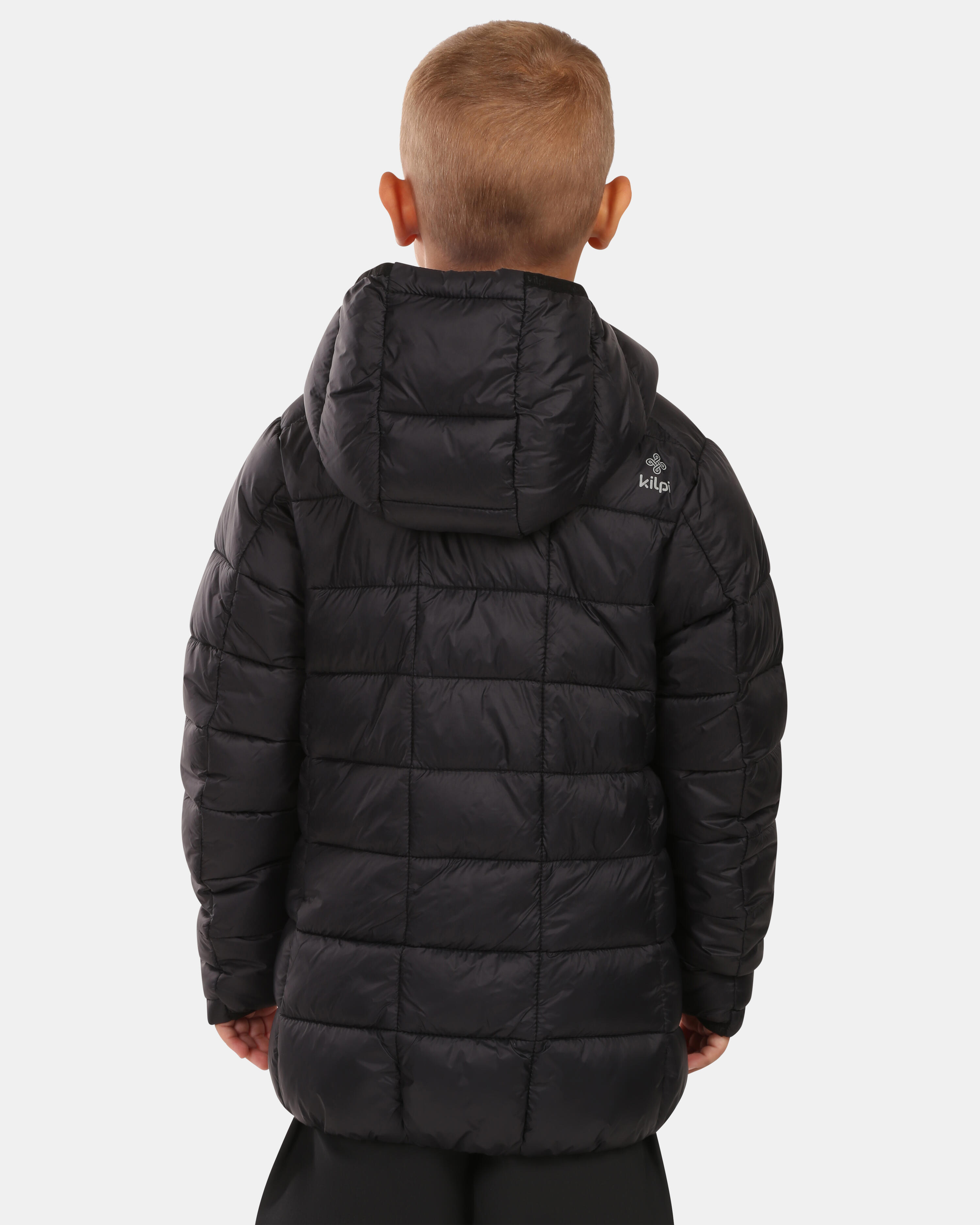 Veste matelassée d'hiver Kilpi Rebeki-JB pour garçon, noire 3/7